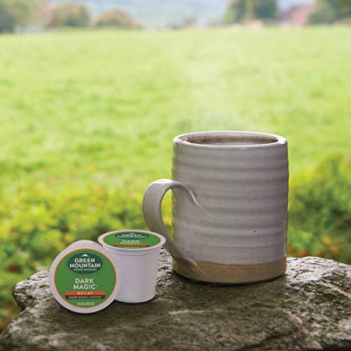 Green Mountain Coffee, Dark Magic Decaf, Single-Serve Keurig K-Cup Pods, Dark Roast, 48 Count (2 Boxes of 24 Pods)