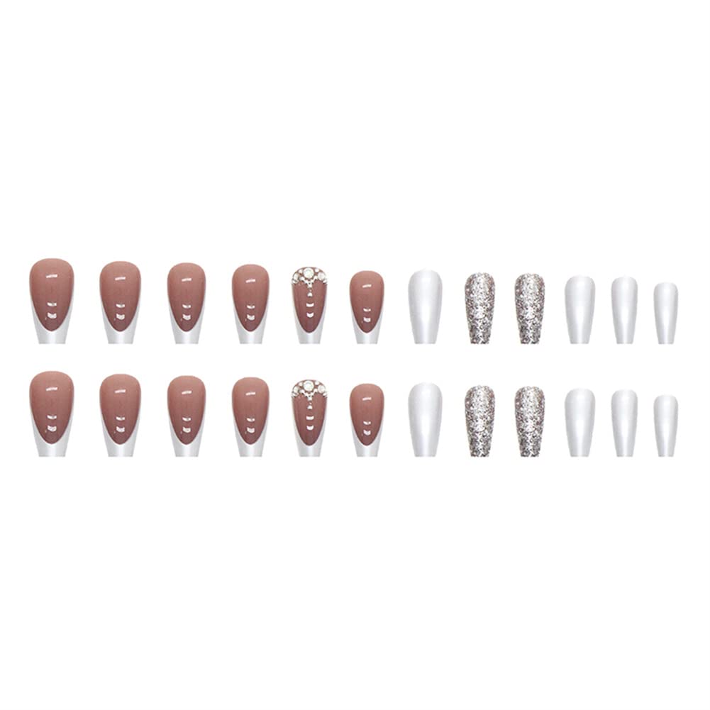 Short Press On Nails,Lucoffeoi 24pcs Acrylic Nails Short Square Nails,Short Square Press On Nails Small Fake Nails Acrylic Full Cover False Adhesive Tabs File Nails Tips for Women Girls Kids