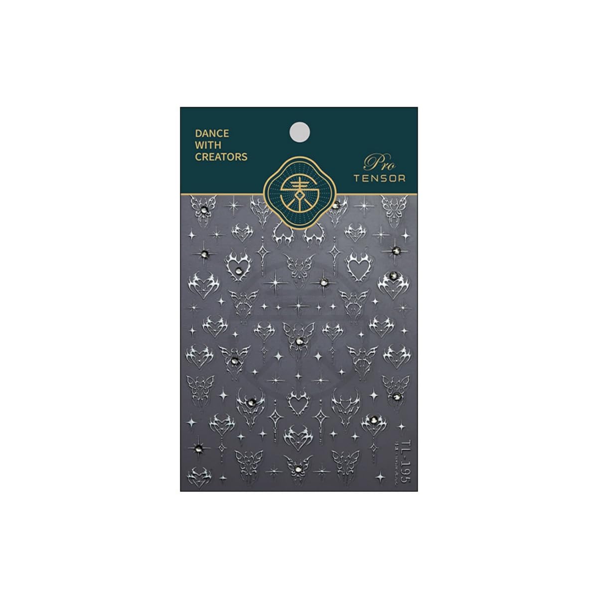 5D Embossed Nail Sticker Sliver Butterfly Star Heart Nail Art Sticker Self Adhesive Nail Decals Bling Rhinestones Nail Art for Women Manicure Supplies Nails Art Decorations