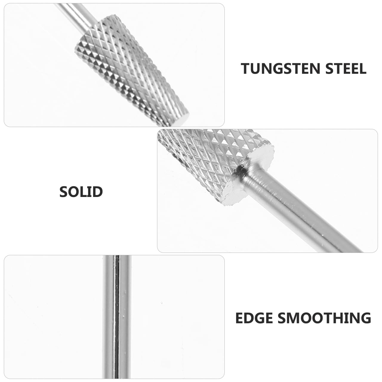 NOLITOY 2Pcs Nail Drill Bits Set Precision Manicure Grinding Heads for Nail Art Durable Polishing Tools for Salon and Home Use Lightweight Shaping and Dead Skin Removal Accessories