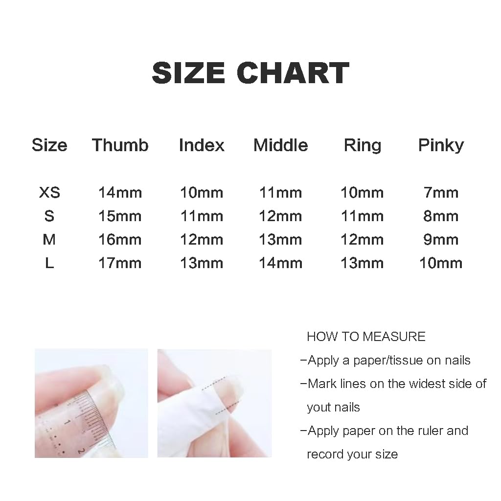 GLORS Press-on Nails, Long Ballerina Style, Pink with 3D Silver Butterfly and Bow Design, Handmade False Nail 10 Pieces (XS, LB)