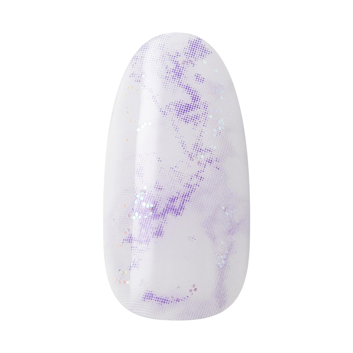 KISS X WICKED: FOR GOOD Press On Nails, ‘Bubble Of Brilliance’, Purple, Medium Oval, Waterproof, Chip Proof, Smudge Proof, 28 Fake Nails, Pink Gel Nail Glue (2g), Mini Nail File, & Manicure Stick