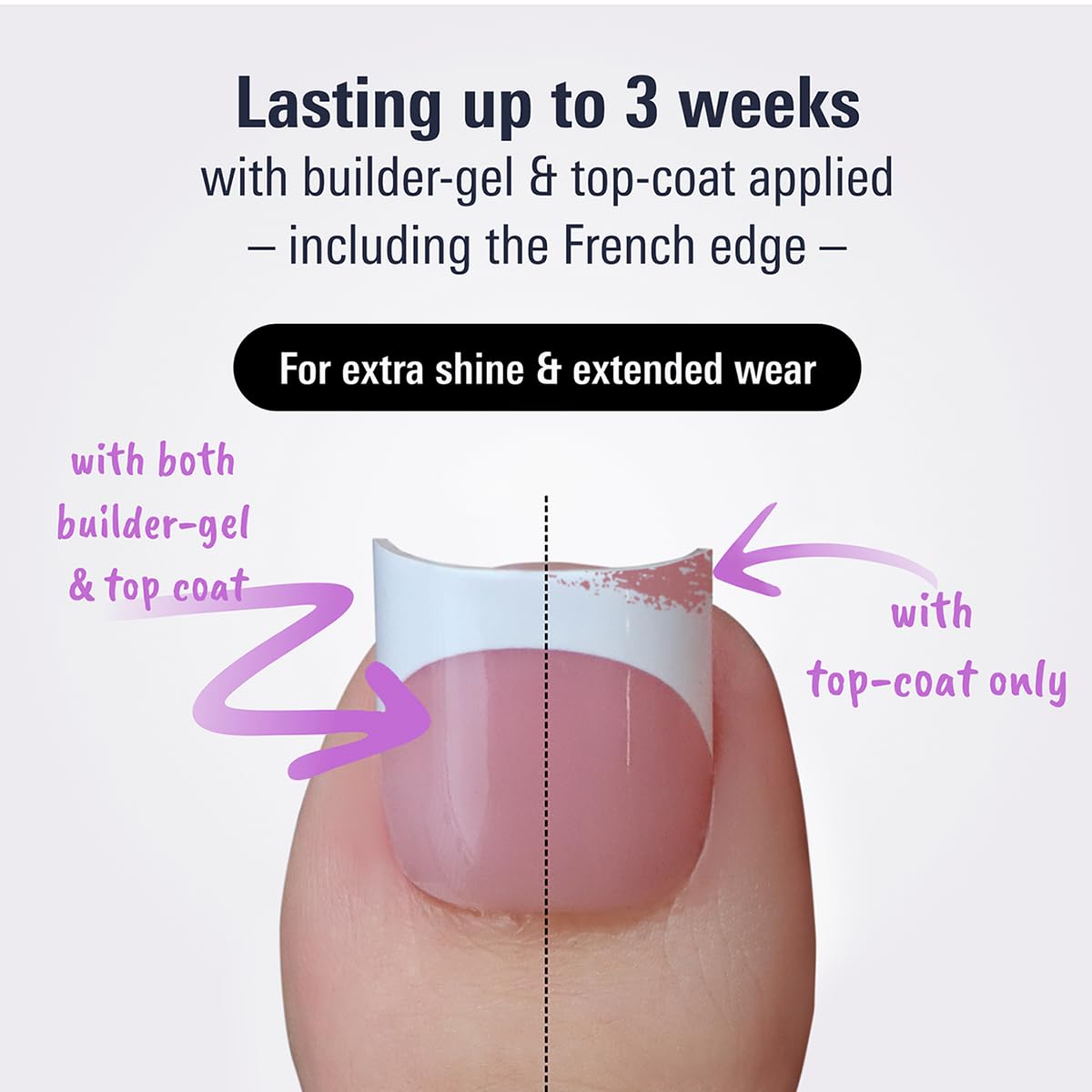 YeeLam Toe Nail Press Ons – Sharp Square French Tip Toenail Press Ons, 300 Pcs Baby Pink Toe Nail Tips, Affordable Luxury Press On Toenails for Women
