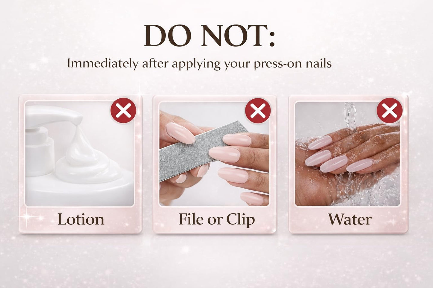 The Beauty Palace Fade Pink White Ombre Coffin Press On Nails – 24pcs Long Glossy Fake Nails with Glue, Adhesive Tabs, Nail File, Cuticle Pusher & Alcohol Pad