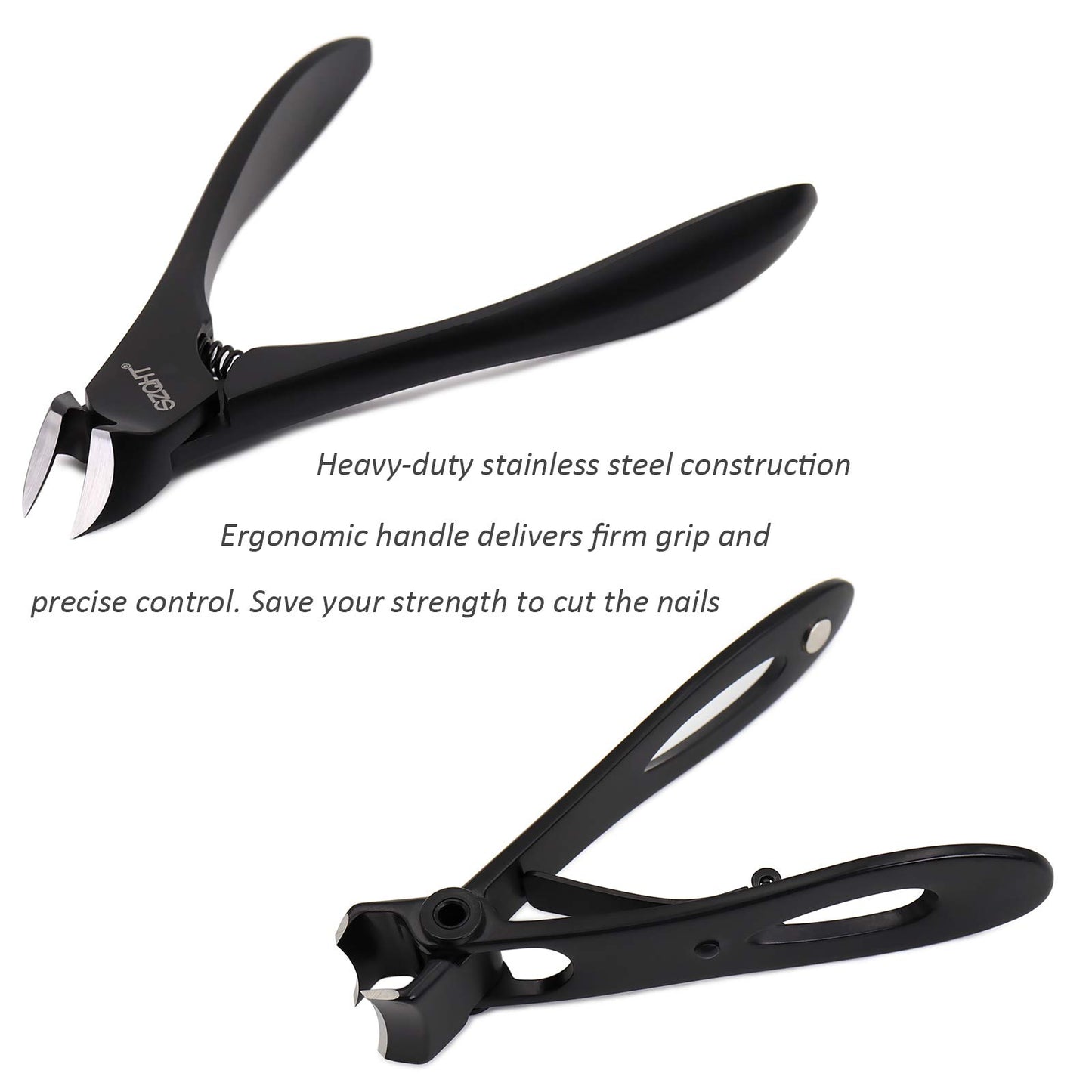SZQHT Podiatrist Toenail Clippers Set, Professional Toe Nail Clippers for Thick & Ingrown Nails Cutter for Men,Women,Seniors,Heavy-Duty Manicure Set Pedicure Kit for Elder