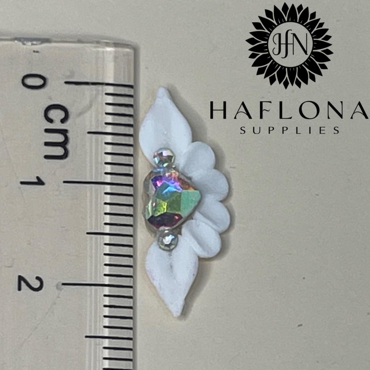Set 24Pcs Long Poinettia-6P - Enhance Your Artistic Projects with Handmade 3D Acrylic Flower Nails Charm For Long Size XL, XXL,XXXL - HaFLoNa (Long Poinettia (6 Petals))