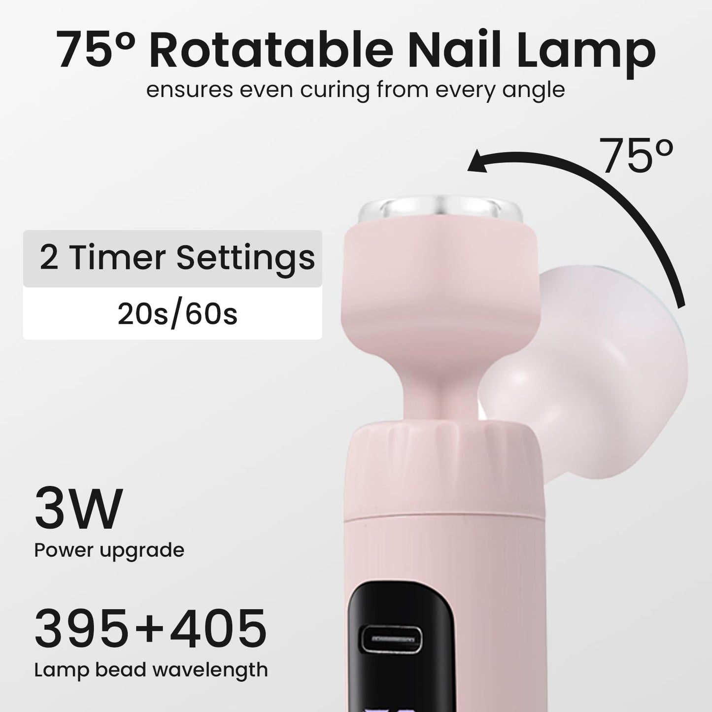 ESUOHYM Cordless Nail Drill Electric Nail File with UV Light,Portable Professional Rechargeable Electric Nail Grinder Machine for Thick Nails,Acrylic Gel Nails & Natural Nails,for Home & Travel