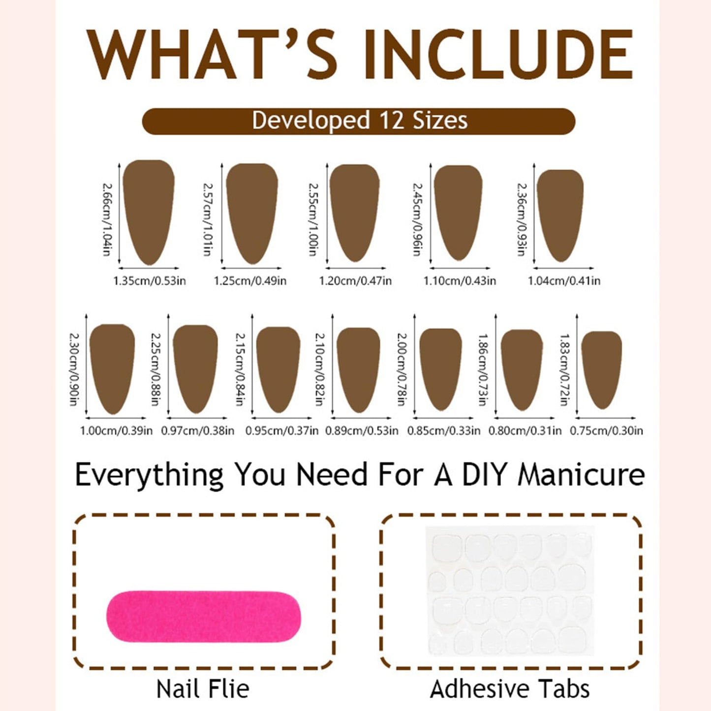 Pink French Tip Press on Nails Medium Almond Fake Nails with 3D Flower Designs Glossy Acrylic False Nails Golden Bead Artificial Glue on Nail Reusable Full Cover Stick on Nail for Women 24Pcs