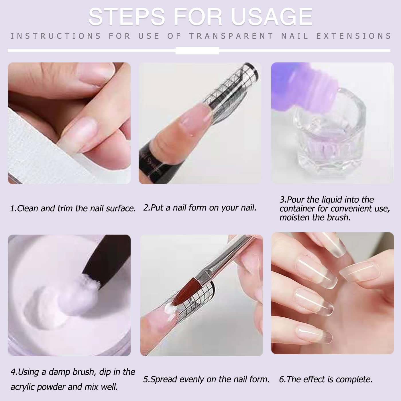 AIJIMEI Acrylic Powder Nail Kit with Professional Liquid Monomer and Acrylic Brush Cleaner,Acrylic Nail Tools Set Extension Nail System