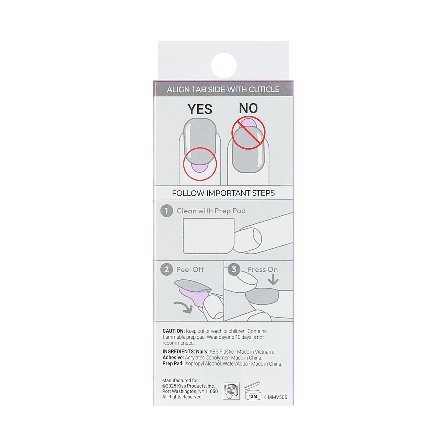 KISS imPRESS No Glue Mani Press On Nails, Design, 'Star player', White, Medium Size, Almond Shape, Includes 30 Nails, Prep Pad, Instructions Sheet, 1 Manicure Stick, 1 Mini File (Pack of 2)