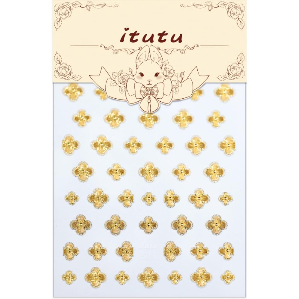 Leaf Nail Stickers 5D Embossed Gold Shamrock Nail Art Stickers 3D Self-Adhesive Clover Nails Supplies Flower Nail Designs Cute Floral St Patricks Nail Decals Stickers for Women DIY Manicure 1 Sheet
