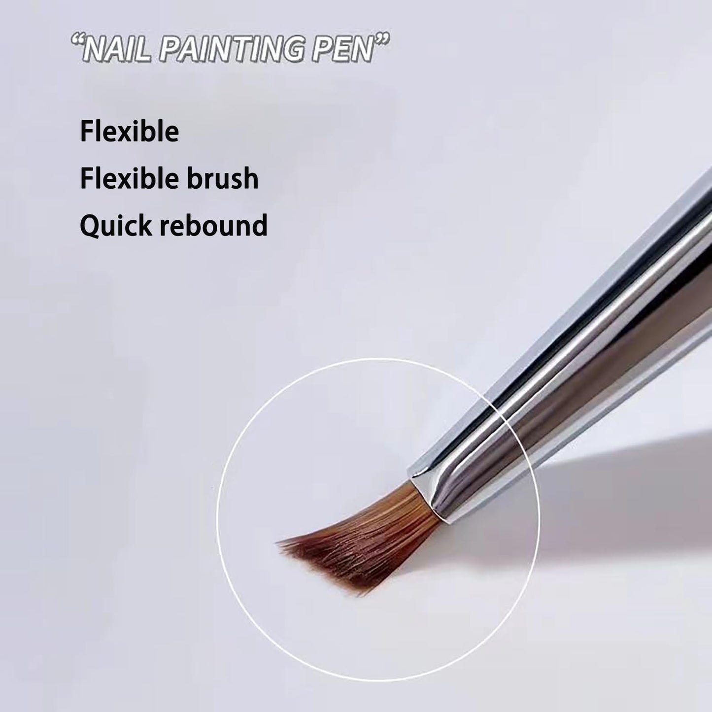 Nail Brush for Drawing Petals and Butterflies, Watercolor Paint Brushes for Oil Painting, Acrylic Paint Brushes(1 PACK) (Tan)