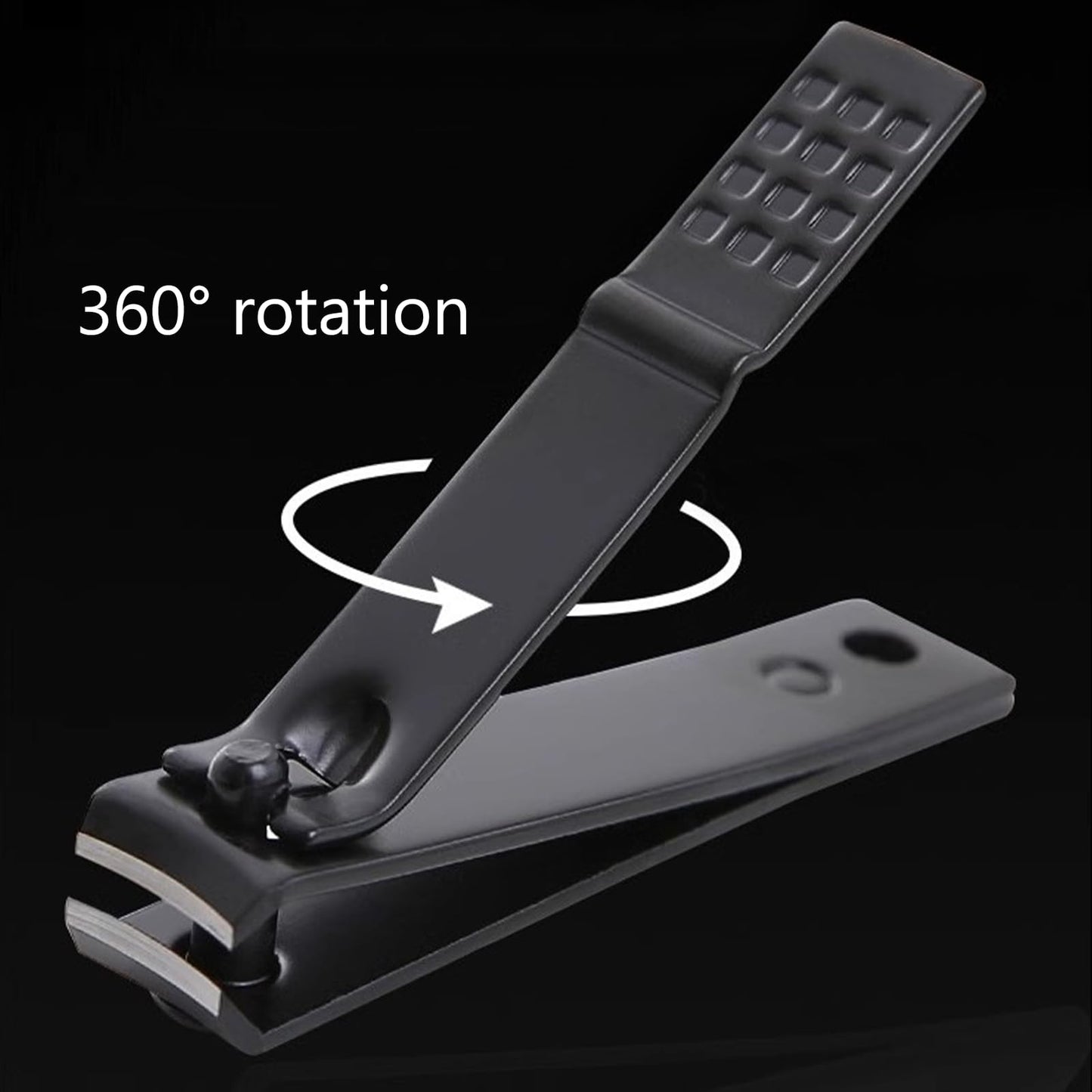 18 PCS Stainless Steel Nail Clipper Cutter Fingernails Toenail Clipper Cutter Set Black Sliver Men Women Travel Party Favor