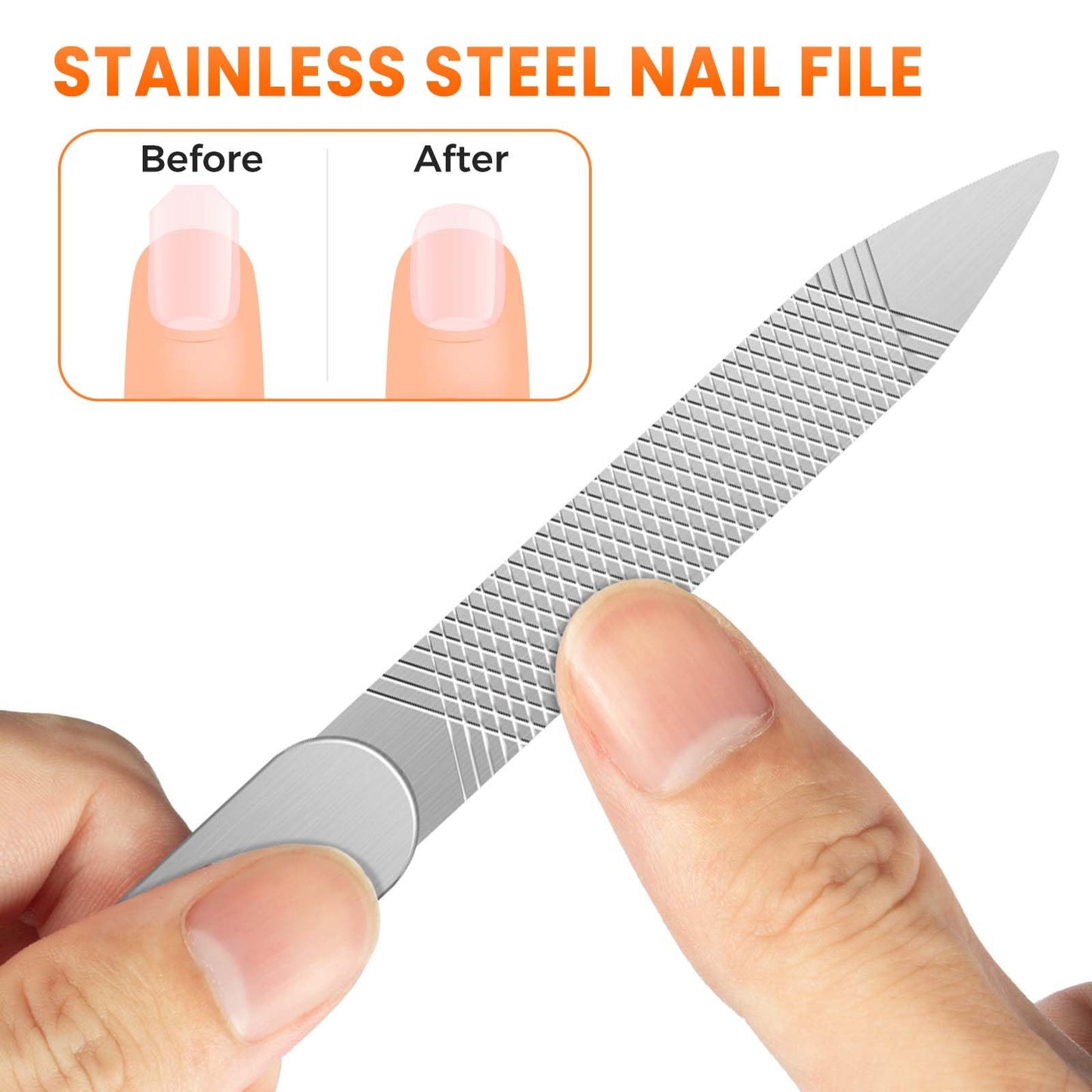 Straight Nail Clippers for Thick Nails, Heavy Duty Large Toenail Clippers for Seniors with 17mm Wide Jaw Opening, Ultra Sharp Stainless Steel Toe Nail Clippers Cutter for Men with File