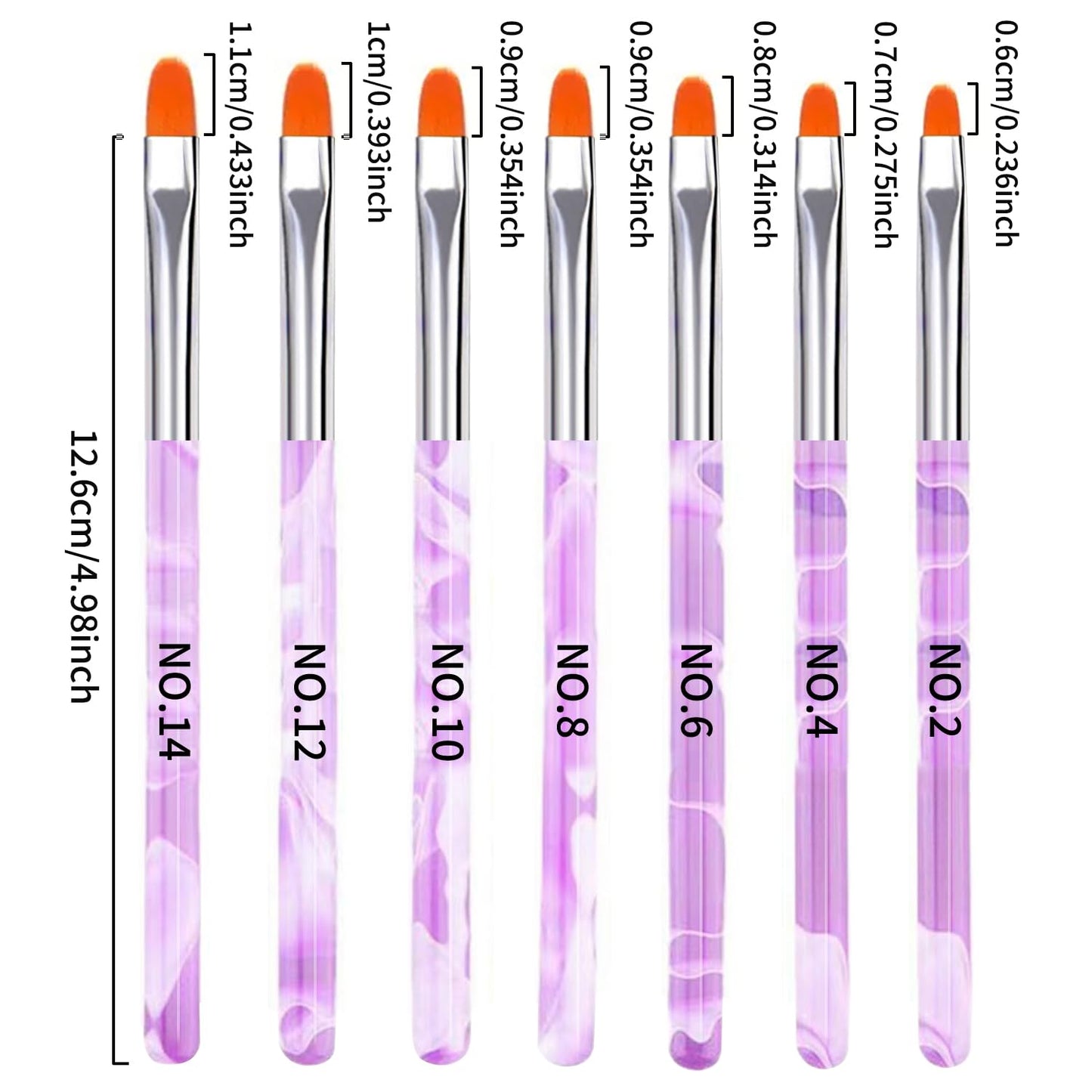 28Pcs Purple Nail Art Brush Set, Acrylic Nail Brushes, Gel Nail Brush, Nail Dotting & Liner Tool, Nail Dust Brush, Professional Manicure Tool Kit for Acrylic Powder Application, Sculpting & Cleaning