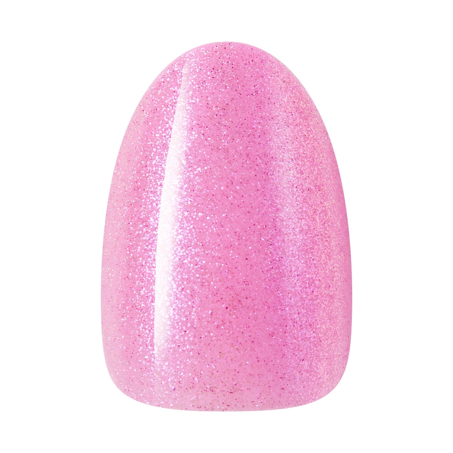 WICKED X KISS Press On Nails Almond, ‘Glinda Goodness’, Pink, Short, Waterproof, Chip Proof, Smudge Proof, 28 Fake Nails, Pink Gel Nail Glue (2g), Mini Nail File, & Manicure Stick