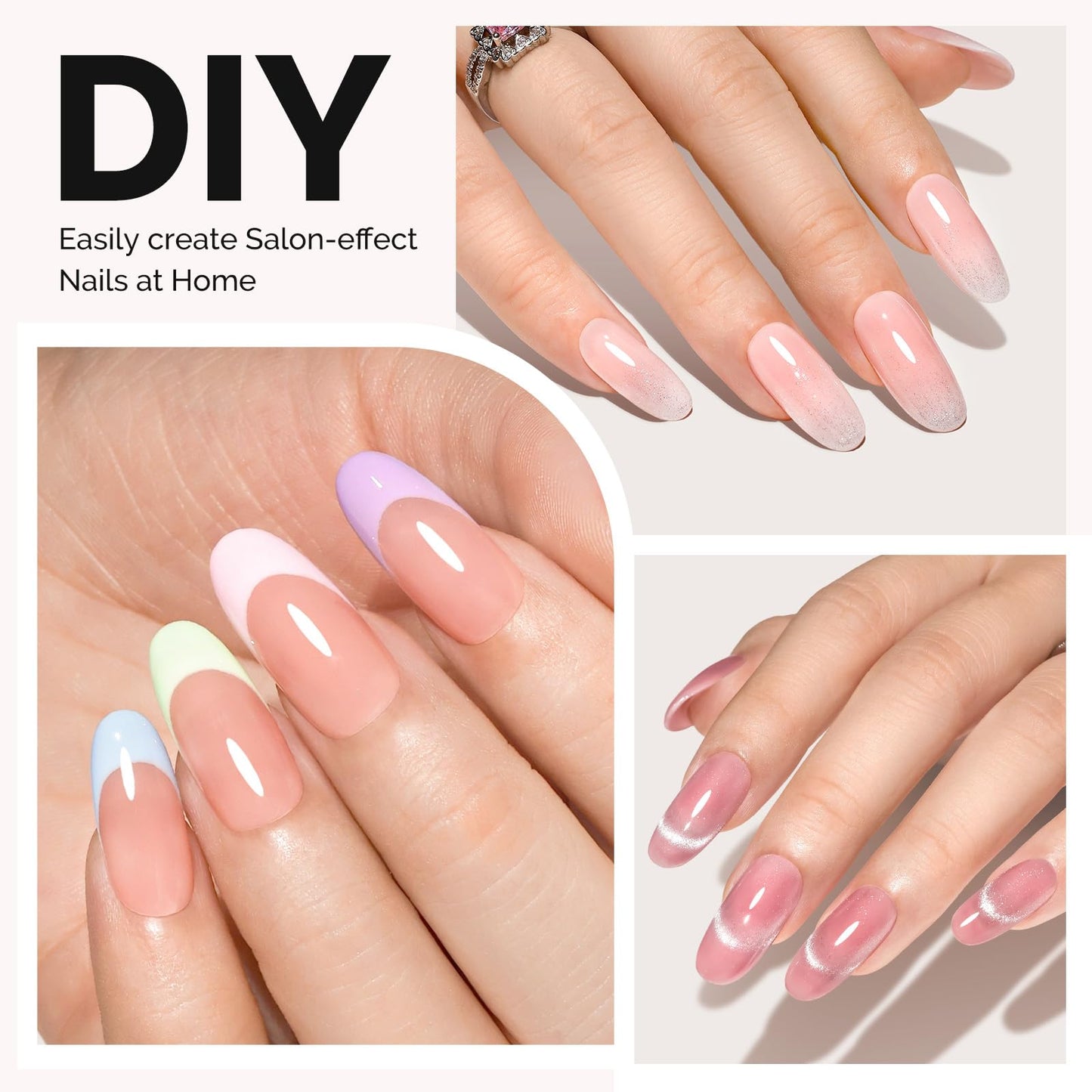 MelodySusie Medium Oval Round X Nail Tips - 600Pcs 15 Sizes Clear Acrylic, Half Matte Full Cover Press on Nails for DIY Extension & Salon Use, Pre-Shaped for Long-Lasting Manicure