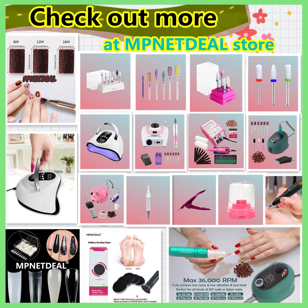 MPNETDEAL Electric Pro Nail Drill e-File with LED Digital Display Professional Menicure Tools for Acrylic Nails