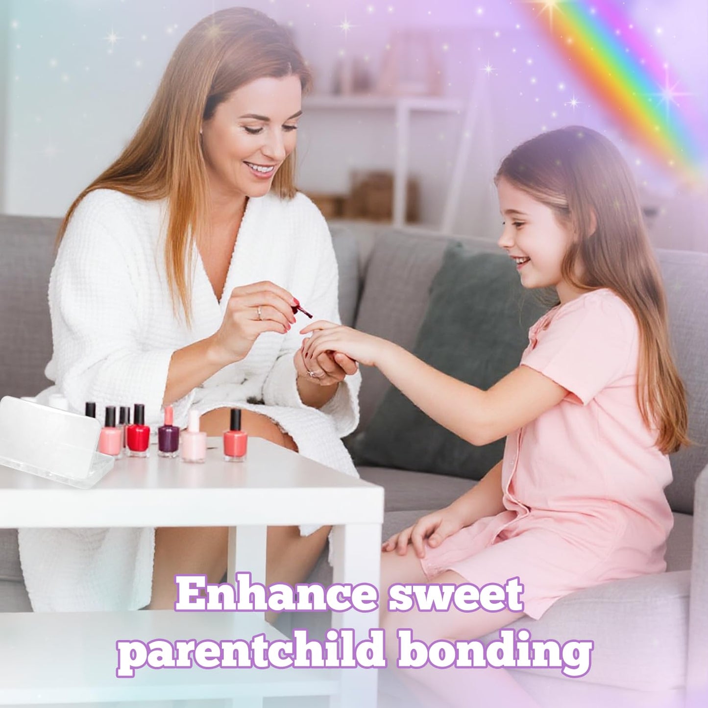 krofaue Short Kids Press on Nails - 260Pcs Clear Full Matte Soft Gel Almond Nail Tips DIY Nail Extension Gift for Children Girls with 13 Sizes (12-16 years old)