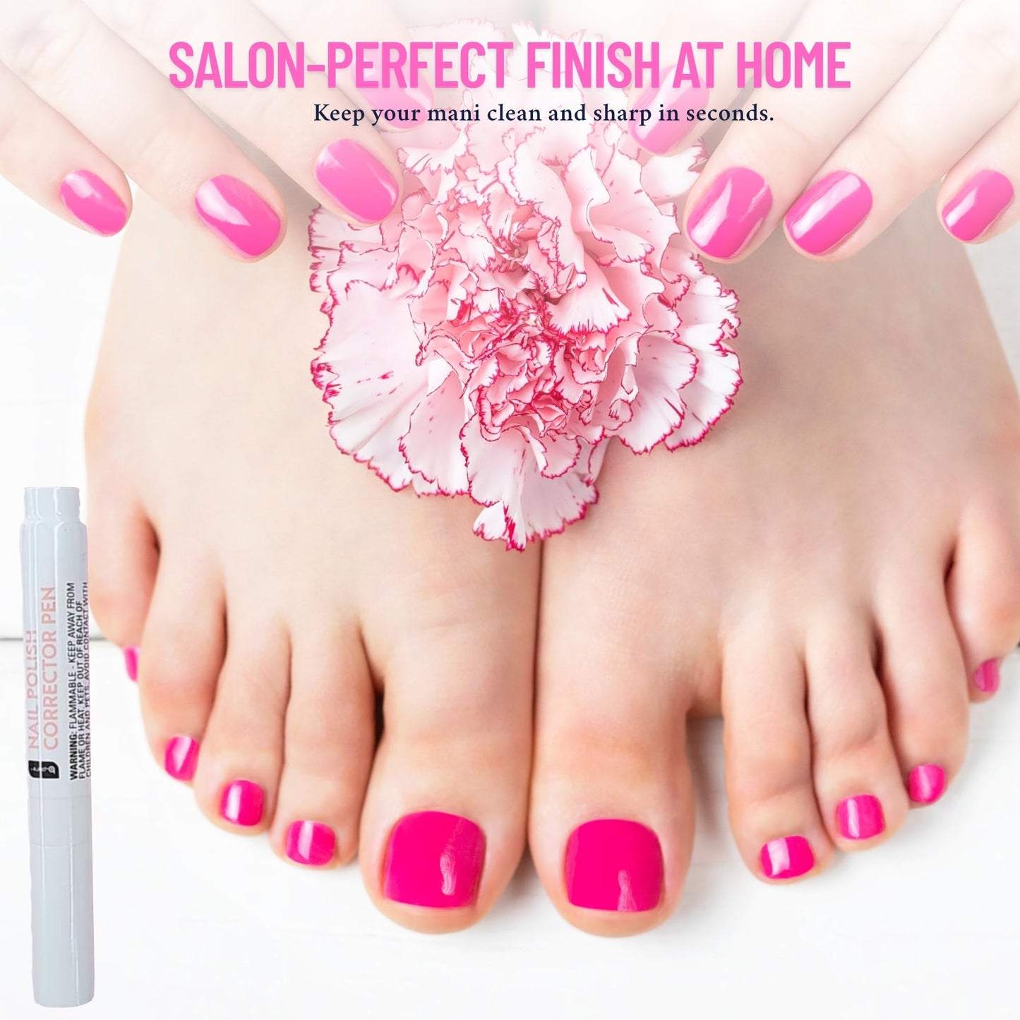 Nail Polish Corrector Pen 0.14 Fl Oz 2 Pack, Easy Nail Polish Remover Pen for Smudges, Nail Edge Cleaning Pen for DIY Nail Art, Manicure Cleanup Tool with Snoep in Beperkte Oplage