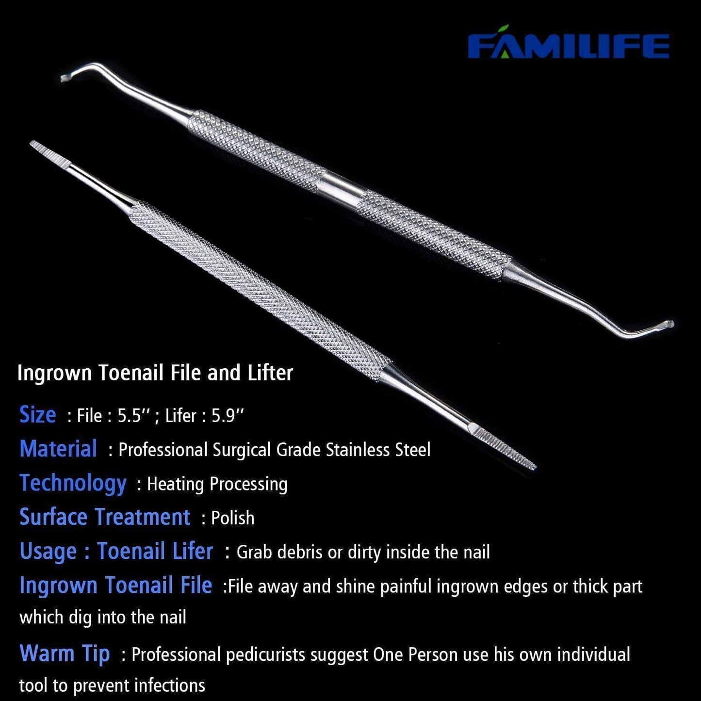 Manicure Set, Familife Manicure Kit Manicure Set Professional 11PCS Nail Clippers for Women Nail Kit Gifts for her and