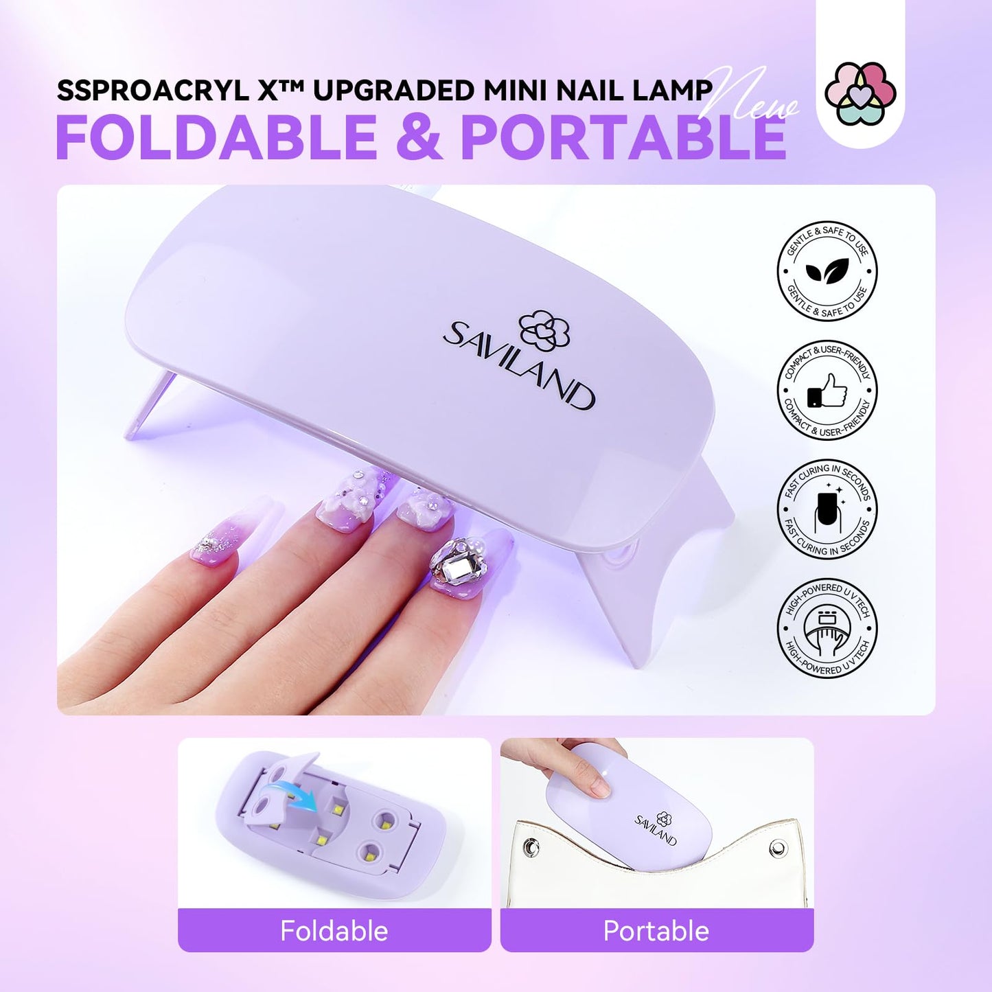SAVILAND Professional Acrylic Nail Kit with Drill: Nail Kit Acrylic Set with 4OZ High Volumn EMA Monomer Nail Table Mat Essential Oil Nail Brush Nail Drill Kit Nail Extension Carving Women DIY Salon