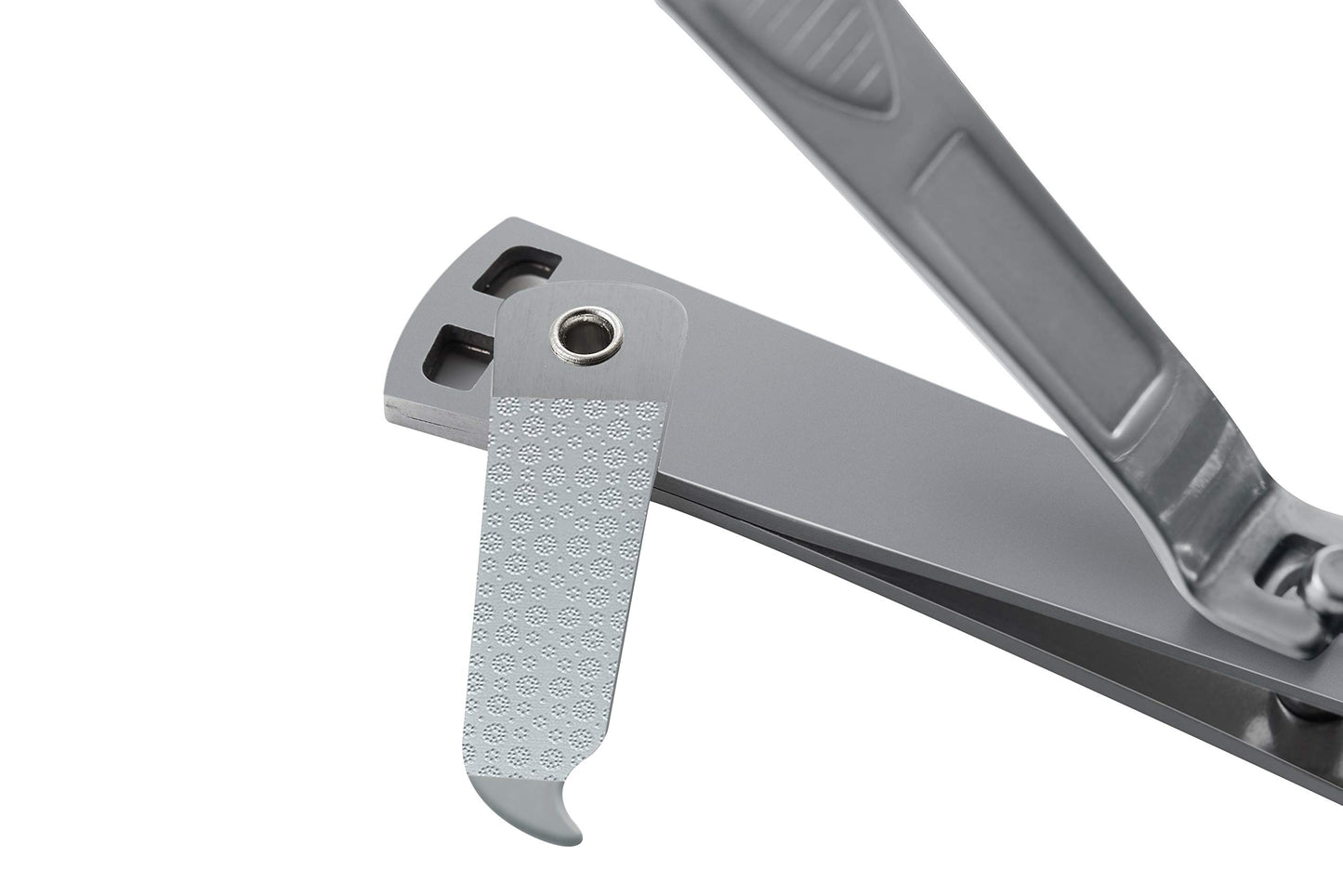 Clyppi Nail Clippers with Swing Out Nail Cleaner/Nail File - Fingernail Clippers/Toe Nail Clippers. Sharp Stainless Steel with Wide Easy Press Lever
