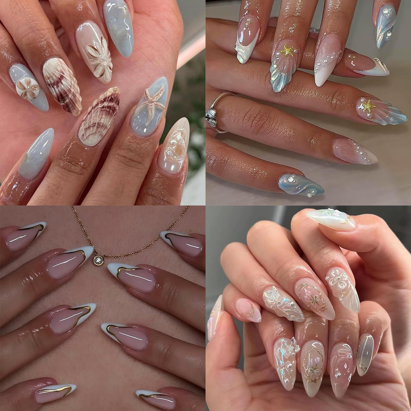 Medium Almond Nail Tips, 600pcs Soft Nail Gel Tips Pre-Shaped Acrylic Fake Nails, Half Matte Full Cover Clear Jelly Press on False Nail Tips for Extension Nail Manicure Home DIY 12 Sizes for Women