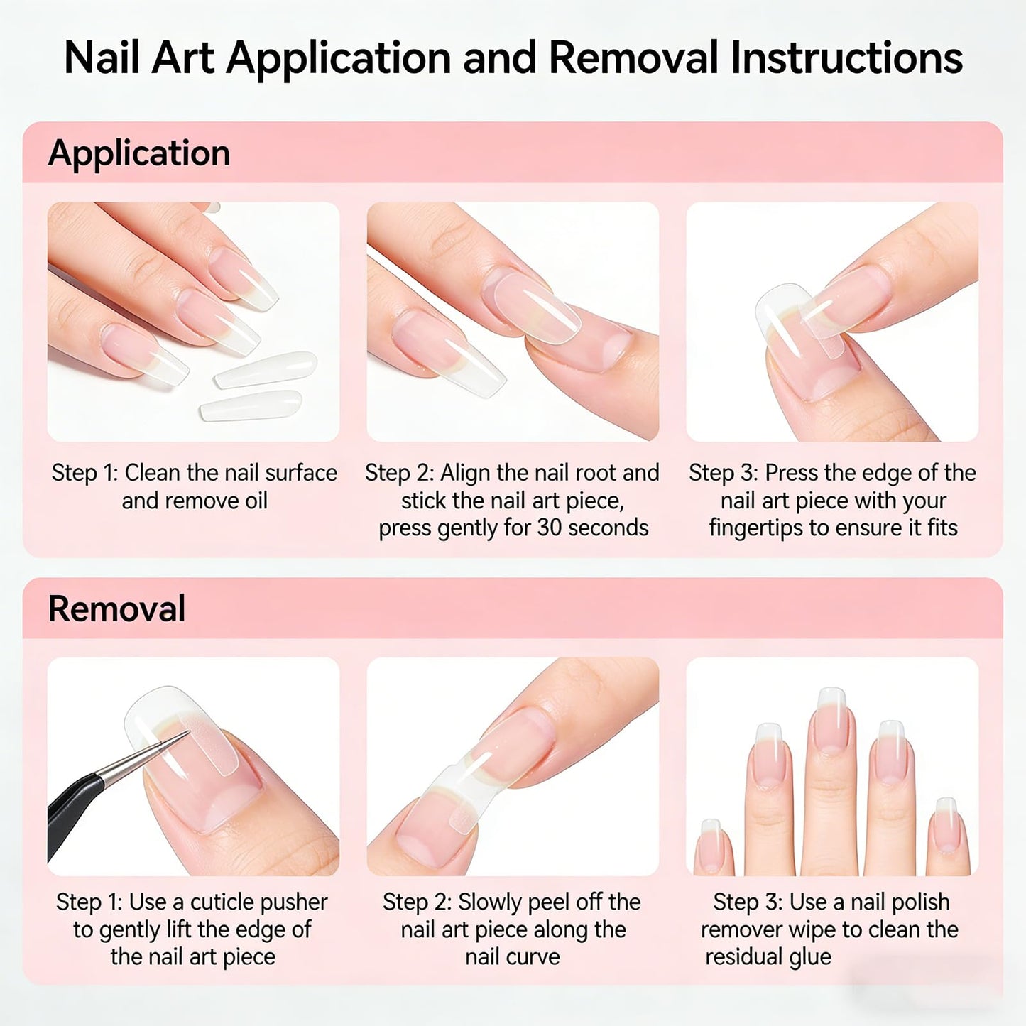 RUOKEXIN Almond Press on Nails Medium Length Fake Nails Pink Chrome False Nails with Cat Eye Designs Full Cover Nail Press ons Sparkly Artificial Nails for Women 24Pcs
