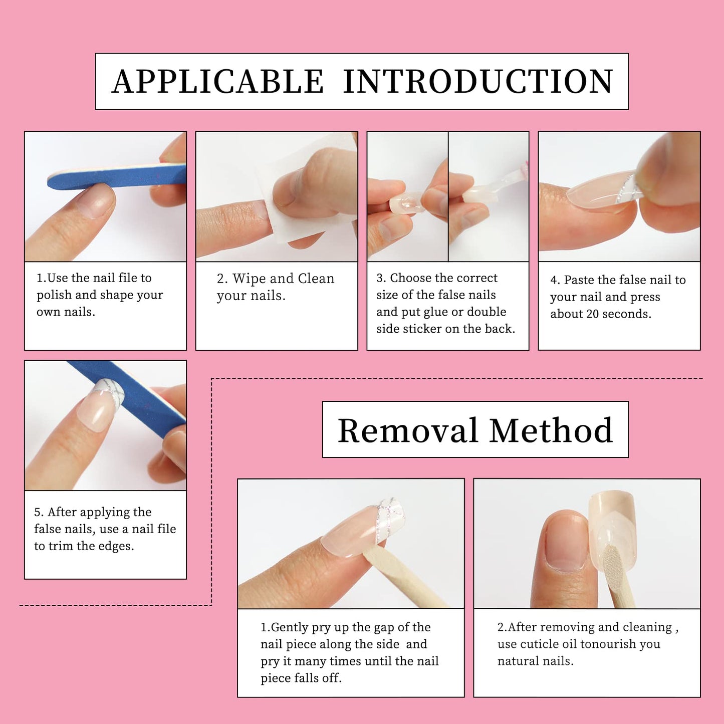 ELEVENAIL 24pcs Luxurious 3D Crystal Press on Nails Long Coffin False Nails Salon DIY Manicure Reusable Fake Acrylic Diamonds Handmade Nail Art Tips Gifts for Women Girls