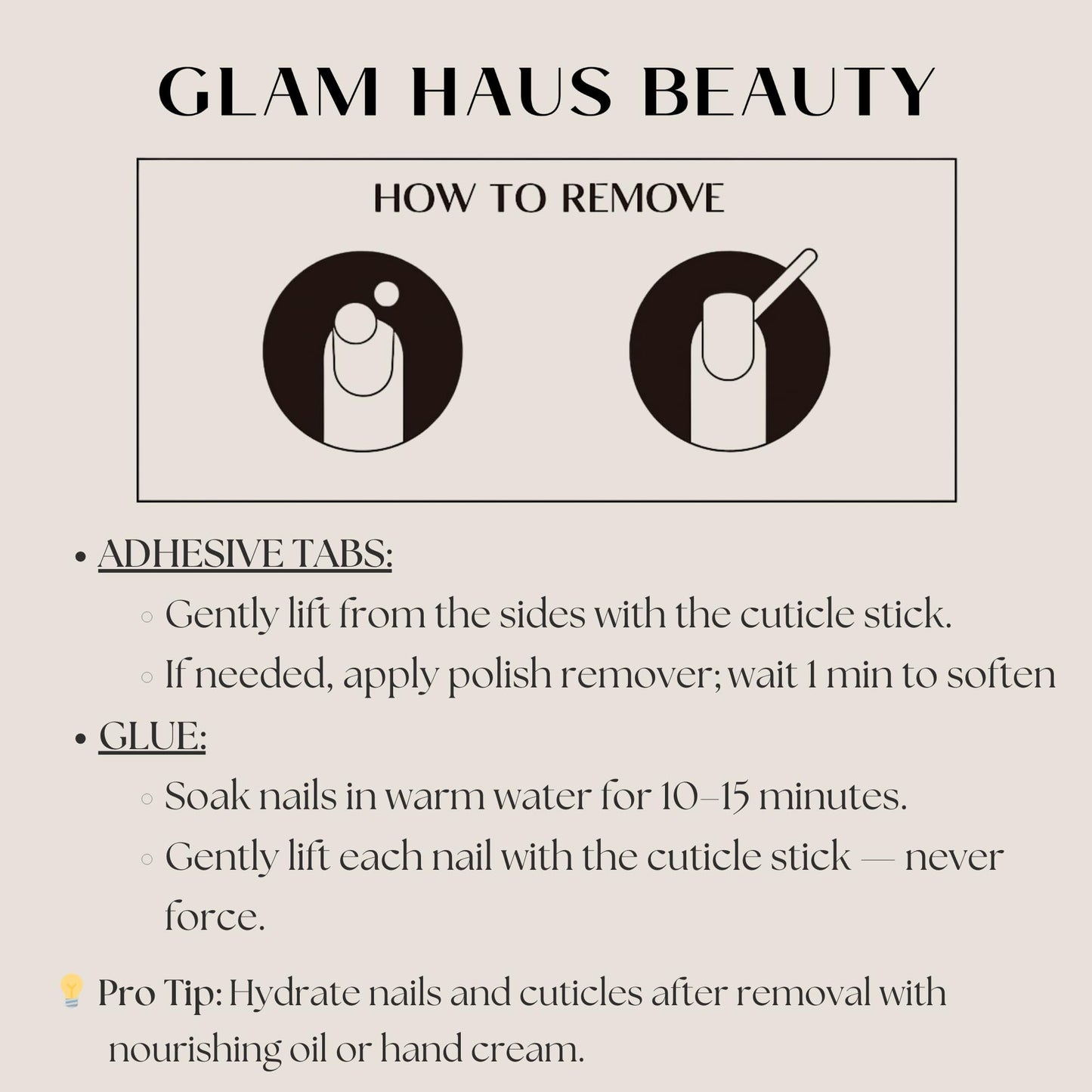 Glam Haus Beauty Press On Nails Vanilla Glaze | Short Square Milky White Glazed Finish Salon Quality | 16 Sizes - 32 Nail Kit with Glue & Adhesive Tabs
