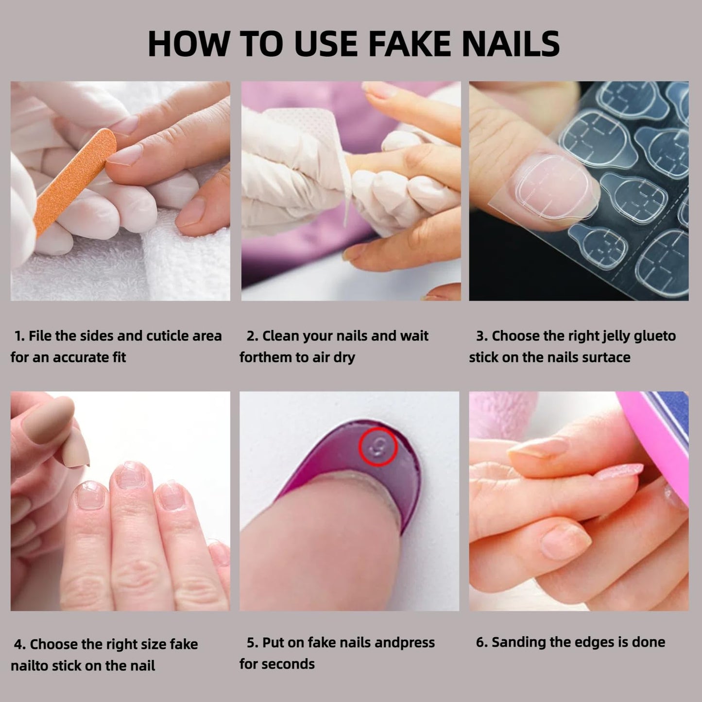 Rilafuvu Square Press on Nails Short Fake Nails Purple Gradient Glue on Nail Glitter Acrylic Nails Glossy False Nails Press on Nails for Women and Girls 24Pcs