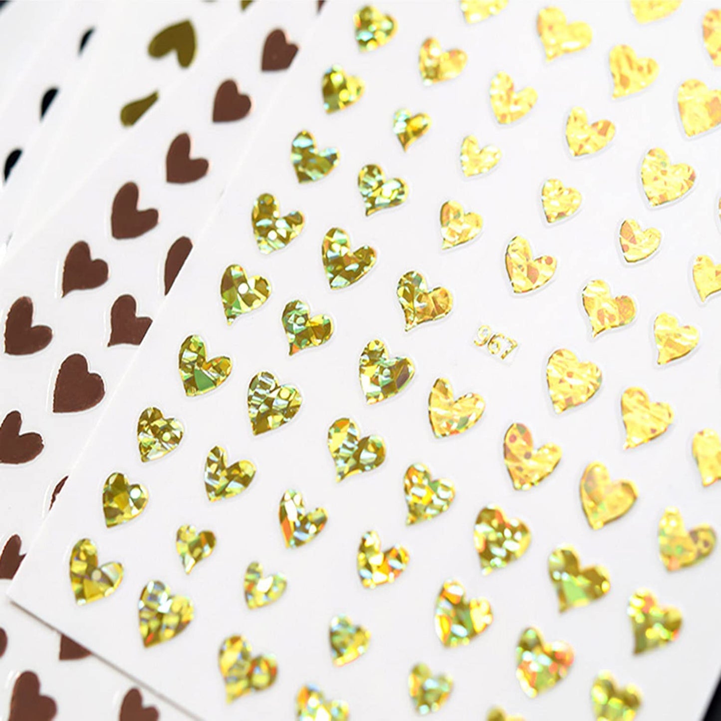 8 Sheets Valentine's Day Nail Art Stickers with 8 Sheets Heart Nail Art Stickers