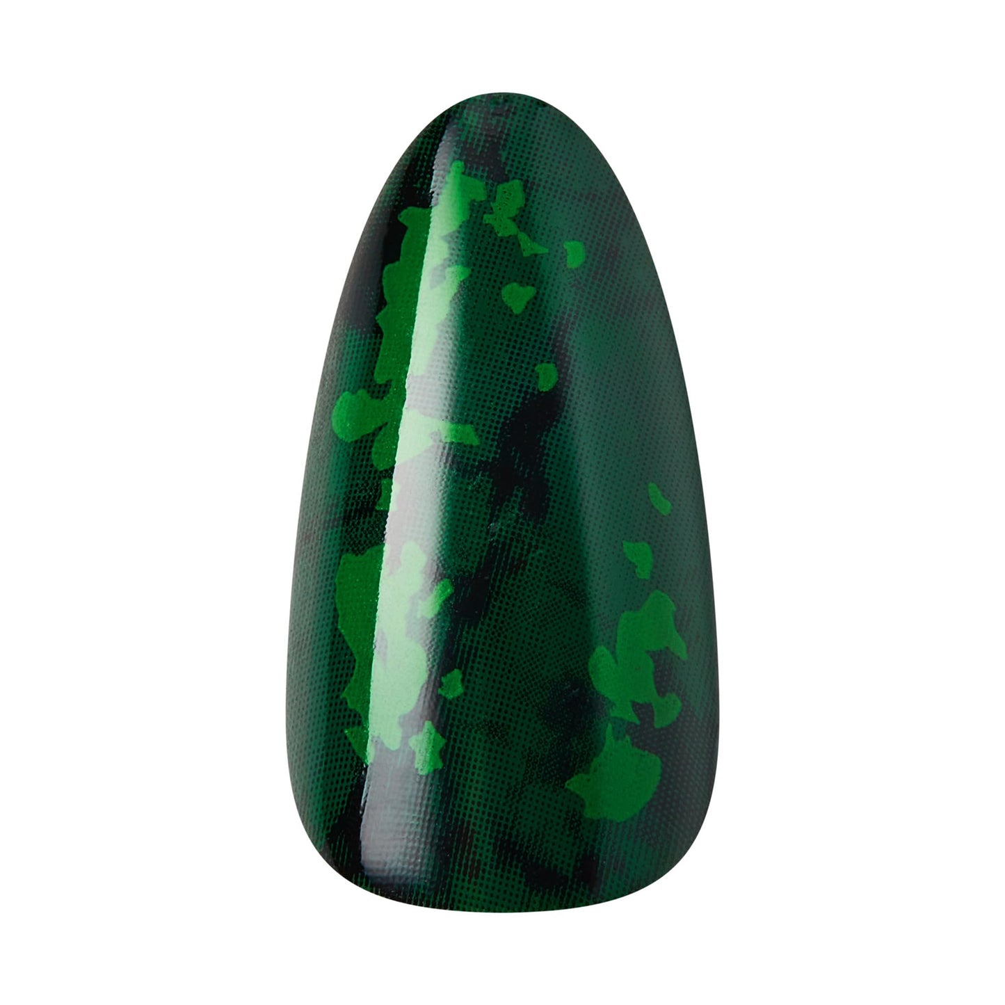 KISS X WICKED: FOR GOOD Press On Nails Almond, ‘My Future Is Unlimited’, Green, Medium, Waterproof, Chip Proof, Smudge Proof, 28 Fake Nails, Pink Gel Nail Glue (2g), Mini Nail File, & Manicure Stick