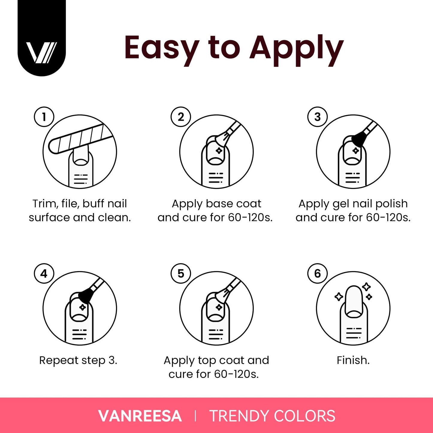 VANREESA Gel Nail Polish Kit with U V Light 53 Pcs Gel Polish Nail Set 36 Popular Colors Nail Polish Set + Base and 4 Effects Top Coat with Manicure Tools Complete Nail Kit Gifts for Women Girls