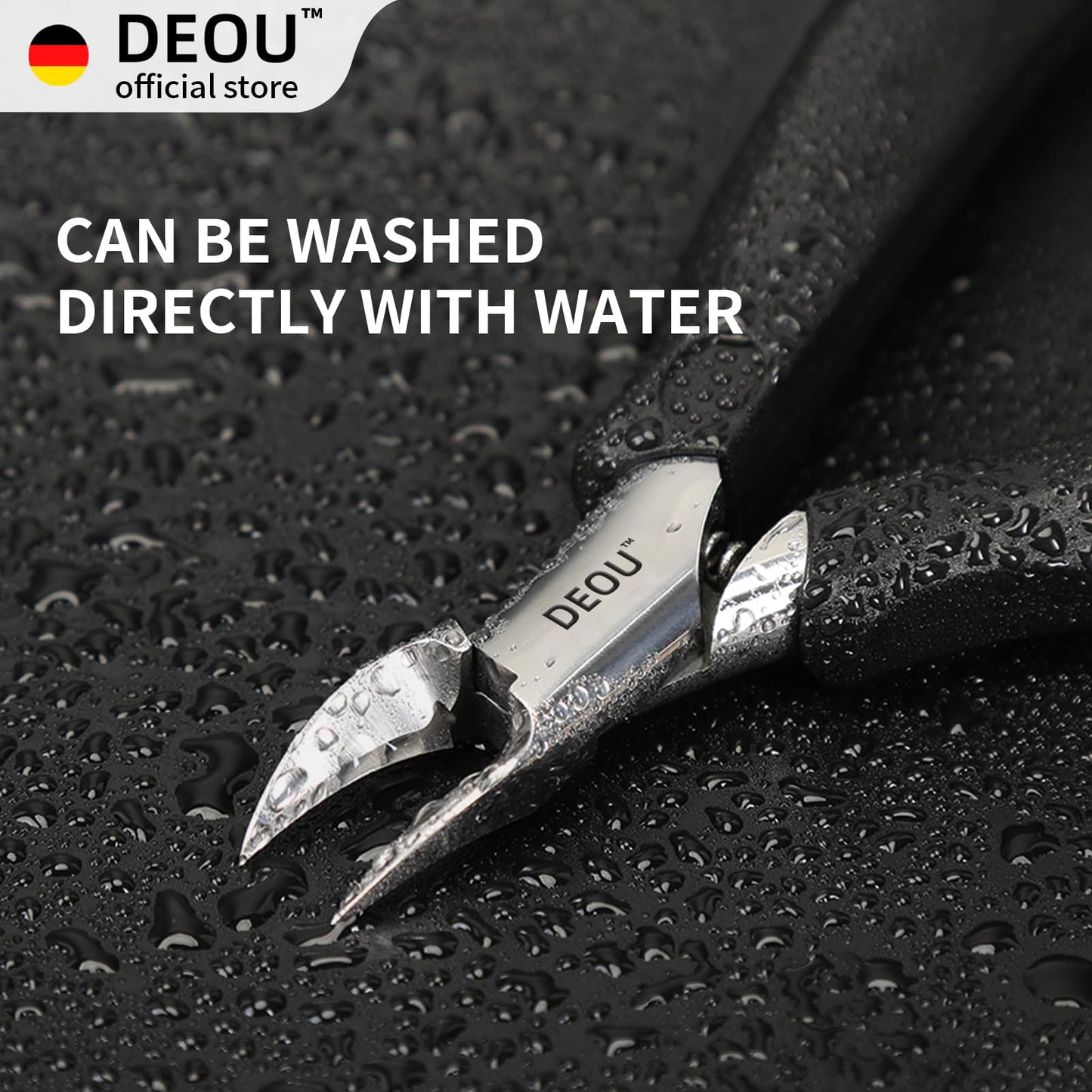 DEOU Toenail Clippers Blade for Ingrown and Thick Nails Stainless Steel Pedicure Tools at Home ingrown toenail Treatment Professional Podiatrist Nail Clippers with (Eagle Beak Pliers+Nail Remover)