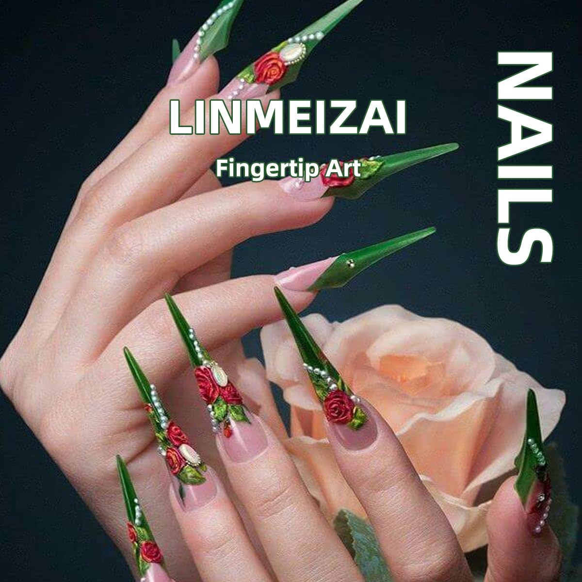 LINMEIZAI Press on Nails Extra Short Square, Jelly Pink Ombre Glue on Nails Fake Nails Press ons with Art Designs, Cute Glossy Acrylic Nail Kit for Women Girls, Reusable False Nails, 24 Pcs