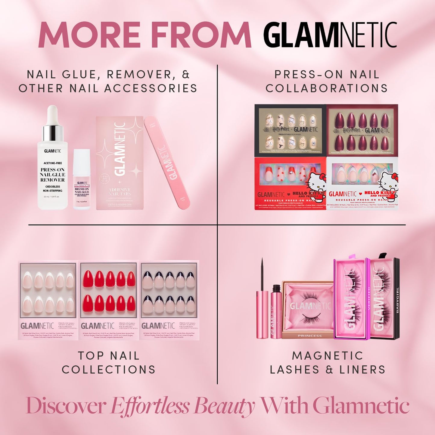 Fanatics x Glamnetic Press On Nails - University of Louisville Cardinals | Short Almond Fake Nails, Collegiate Cardinals Red French Tips, College Nails Salon-Quality | 15 Sizes - 30 Nail Kit with Glue