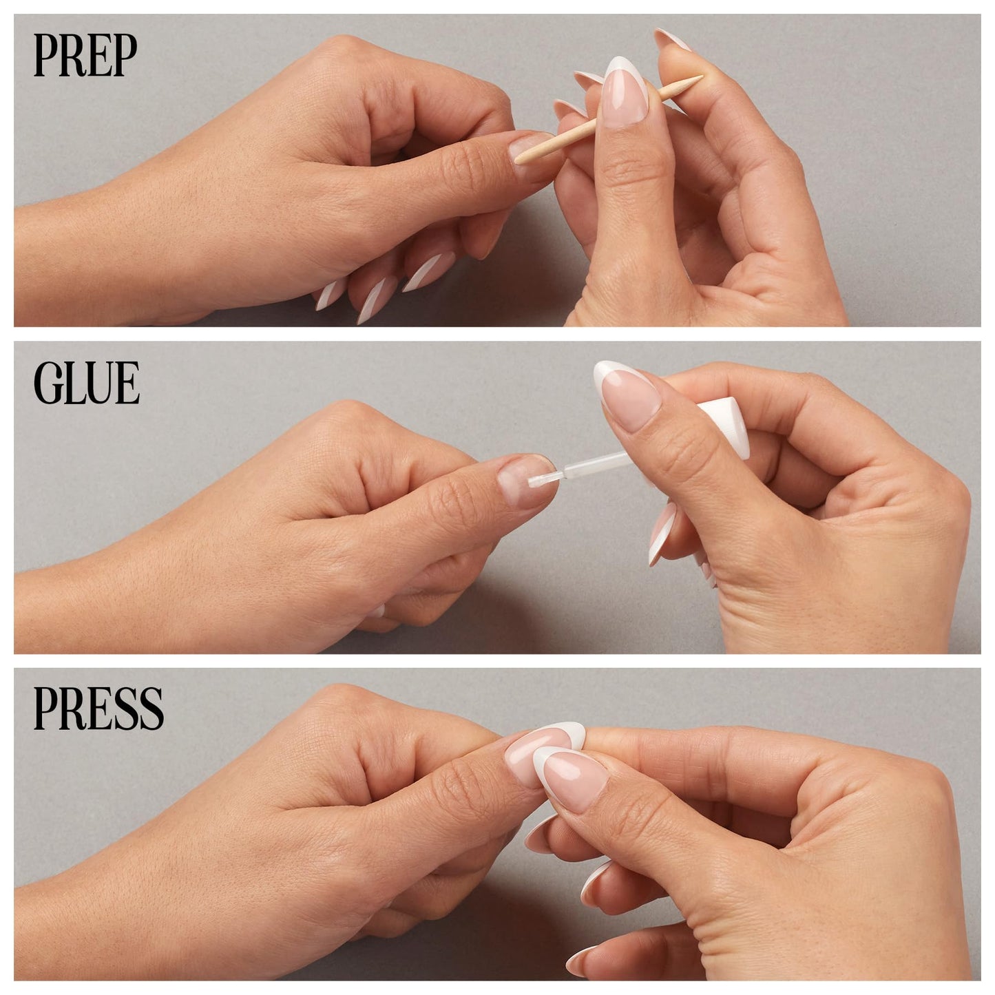 Lilac St - Press on Nails, Semi-Sweet (30 Nails, 15 Sizes) - Short, Square, Matte + Glossy, Opaque - Brush On Nail Glue, Nail File, Cuticle Stick, Prep Pad - Cruelty Free, Vegan, Women Founded