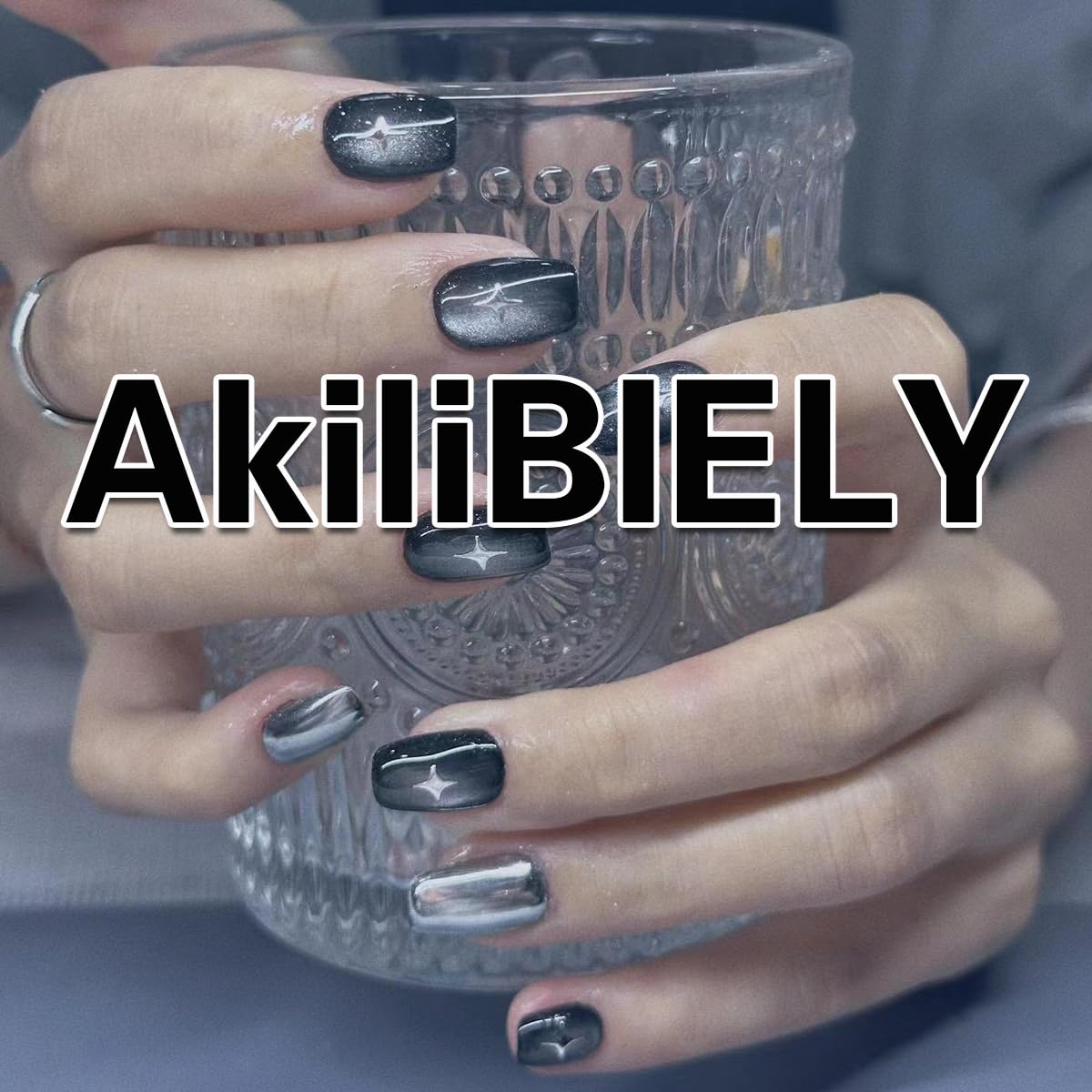 AkiliBIELY Pastel Purple Cat Eye Press on Toenails for Women Silver French Tip Toe Nail Press ons Glitter Aesthetic Toe Press on Nails Acrylic Full Cover Toe Toe Nails Press on for Wedding Birthday