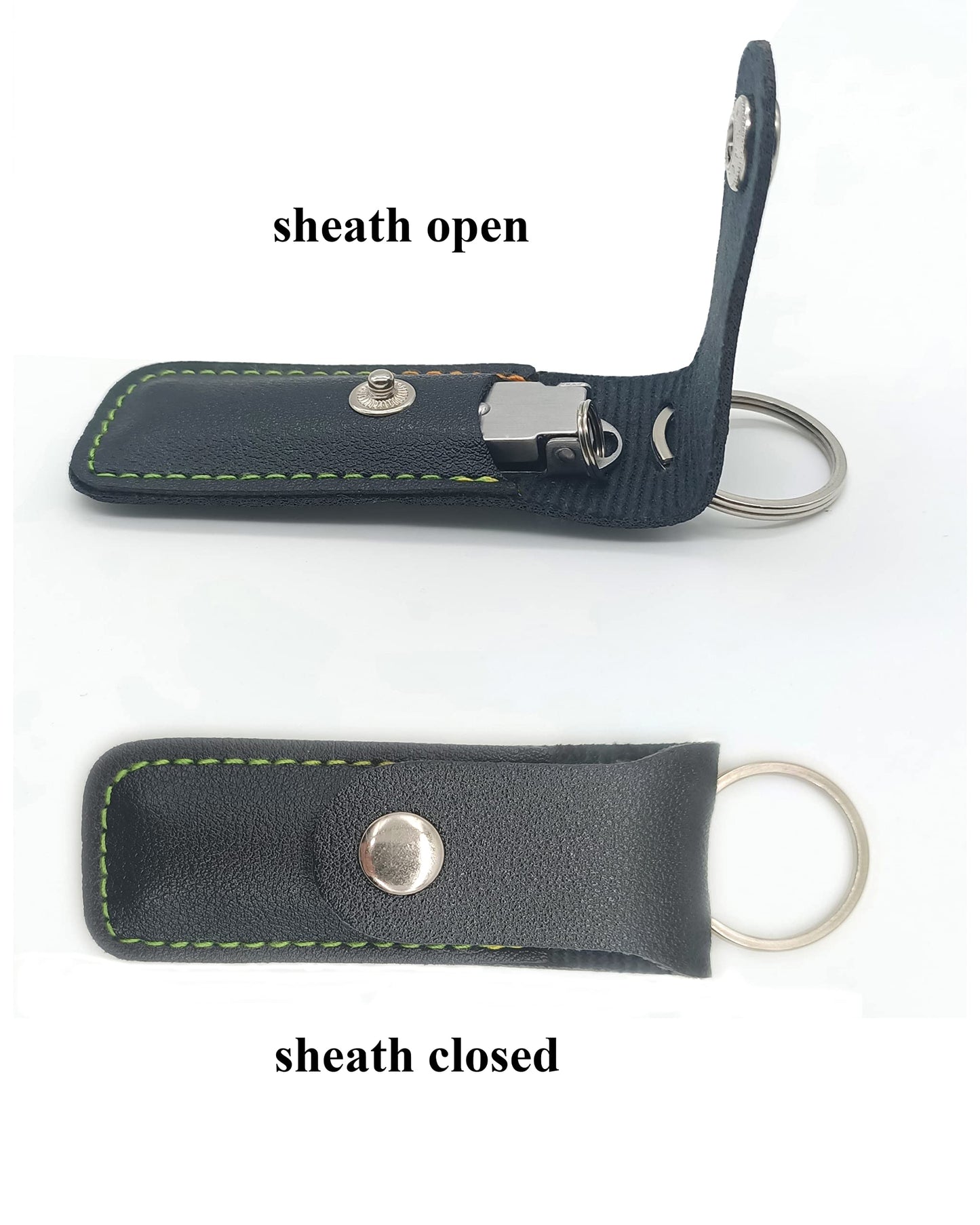 Ginalaia Stainless Steel Portable Nail Cutter,German Keychain Nail Clipper with File for Man and Women, Ultra Thin Flat Nail Clipper Perfect Use for Traveling、 Home 、 Office (Small, 2)