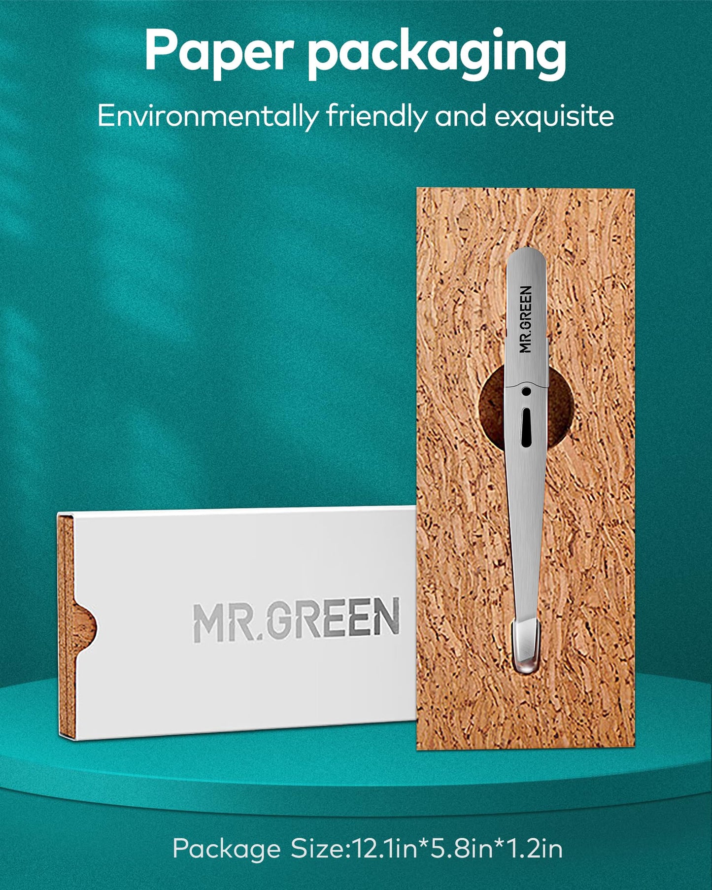 MR.GREEN Metal Nail File and Tweezers