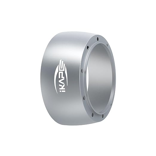 IKAPE 58mm Dosing Funnel, Espresso Ring Compatible with 58 mm Bottomless Portafilter(Silver)