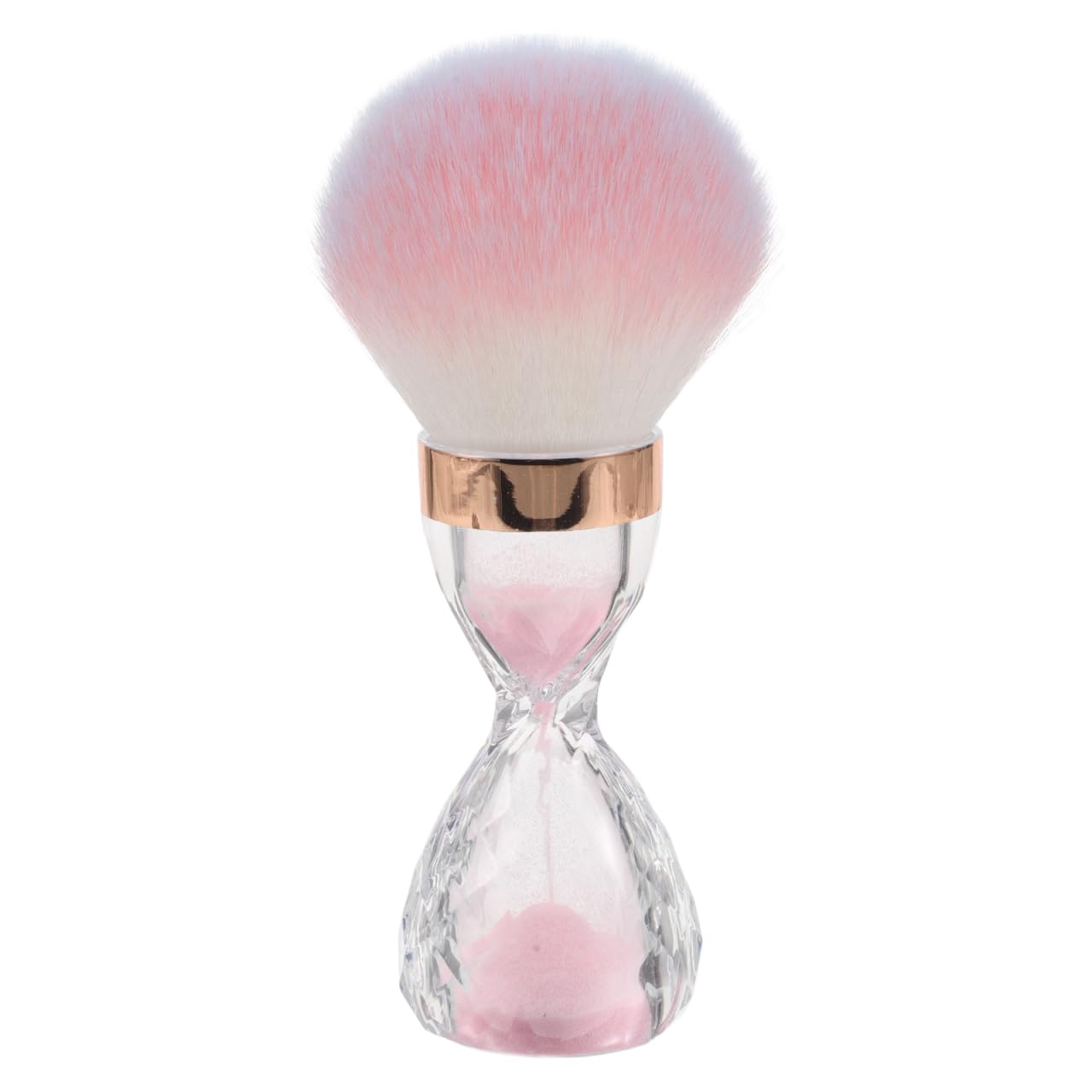 VINTORKY Nail Dust Brush Large Soft Bristle Cleaning Brush for Acrylic Powder Makeup and Nail Art with Hourglass Design Portable for Home and Salon Use