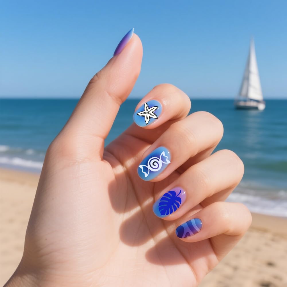 PH PandaHall 6pcs Holiday Themes Nail Stamping Plates Valentines Easter Nails Art Stencils Summer Beach Manicure Art Templates Halloween Christmas Nails Stamp Design for Women Manicures Salon Design