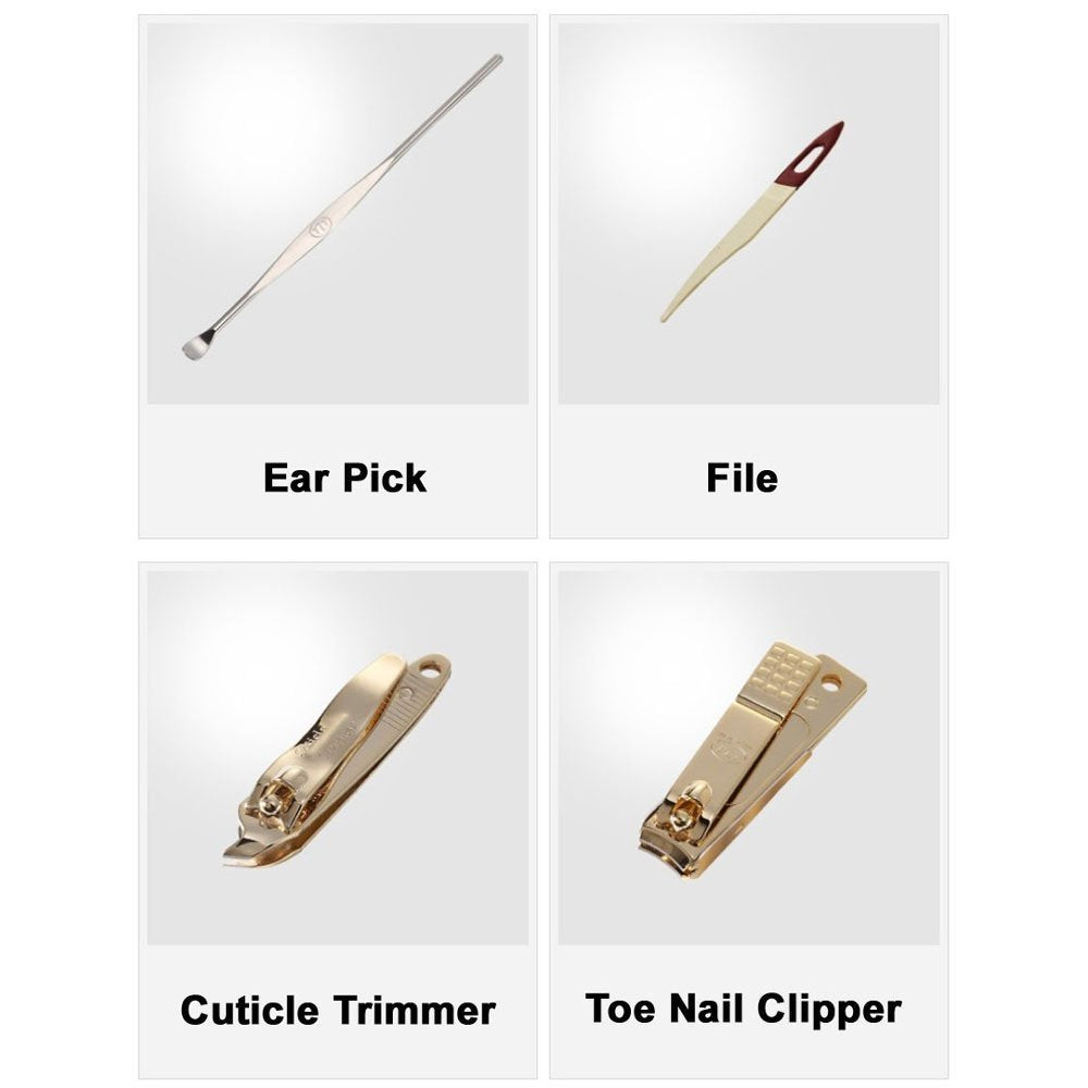 Three Seven 777 Manicure Nail Clipper Trimmer Set (9 Pcs) Ts-637g (0112)