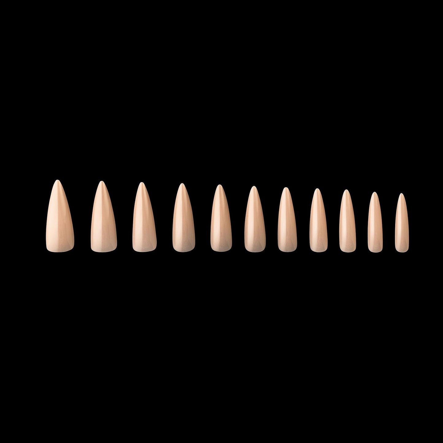Apres Neutrals Gel-X Alex Box Of Nail Tips, 11 Sizes 00-9, Soft Gel Nail Tip Box, Nail Extensions (150pcs) (Natural Stiletto Long, 150pcs)