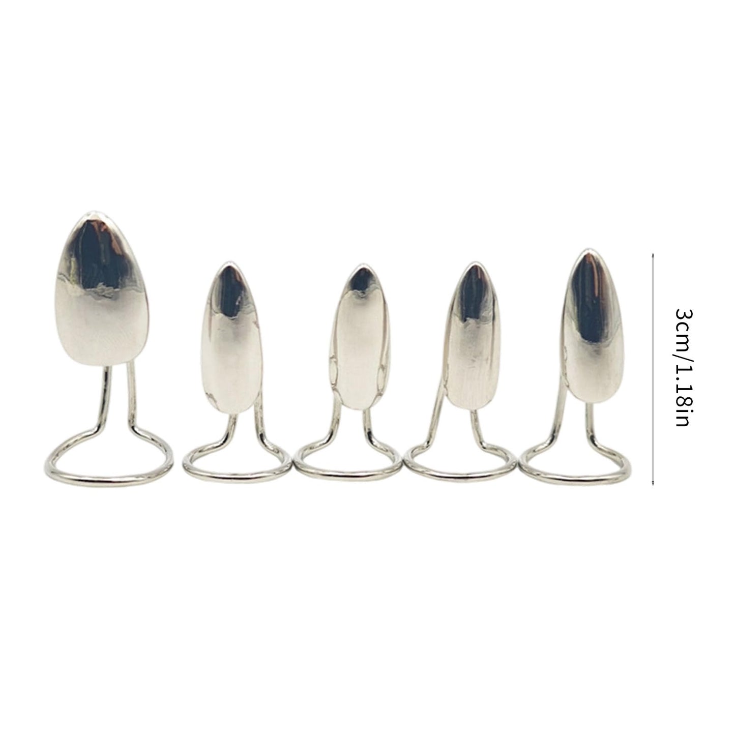 Kangnice Of 5 Edgy Metal Nails Rings Sophisticated Alloy Finger Jewelry for Trendy Fashion Statements and Bold Everyday Looks Finger Jewelry