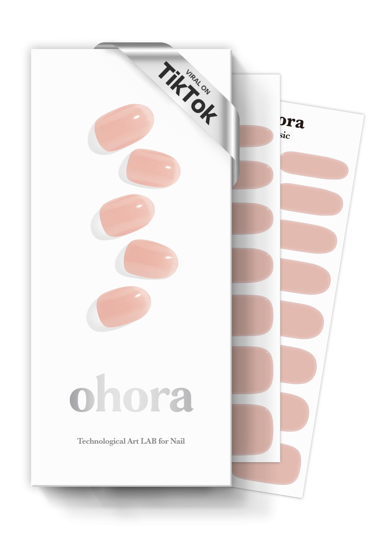 ohora Semi Cured Gel Nail Set of 2 (N Bare Apricot & N Fig Jam) - Professional Salon-Quality Nail Care