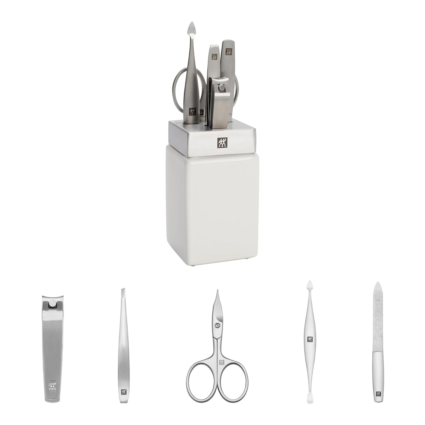 ZWILLING Beauty Premium 6-pc White Ceramic Bath Station set